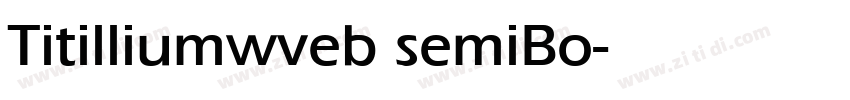 Titilliumwveb semiBo字体转换